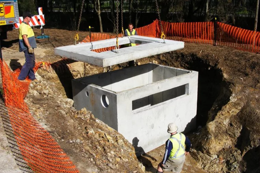 golf-course-concrete-pump-station-installation