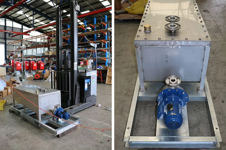 ebara-centrifugal-pump-blowdown-tank-skid-topdown