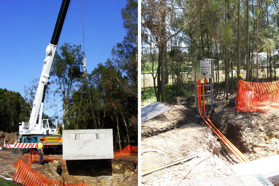golf-course-concrete-pump-station-lifting.