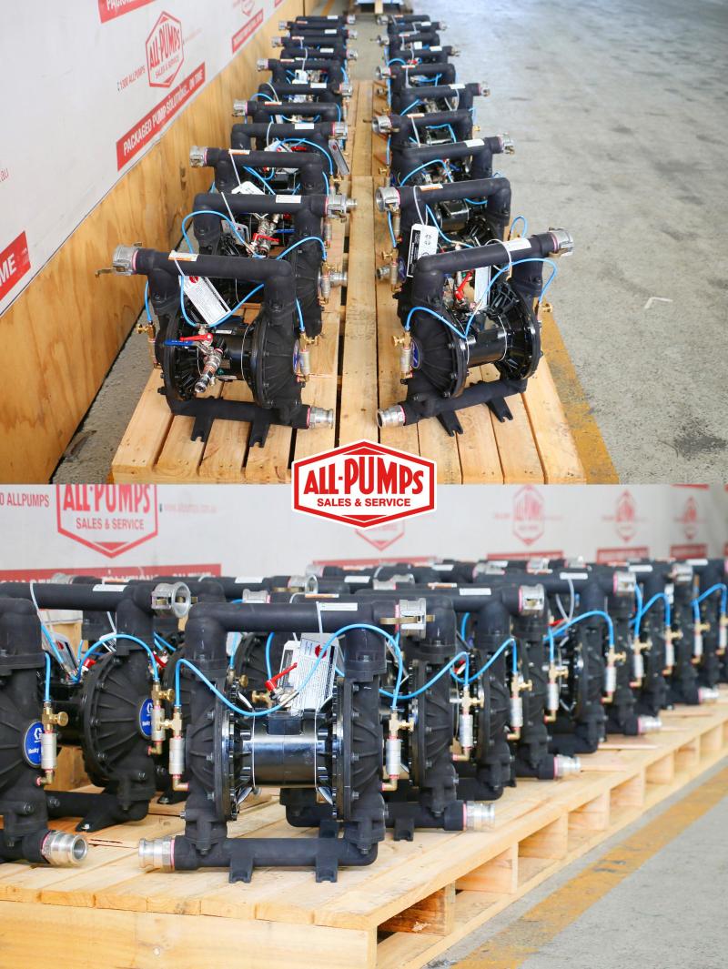 22 units Graco Air Operated Pump Systems (AODD) modified with specific fittings for the Australian Defence Force.