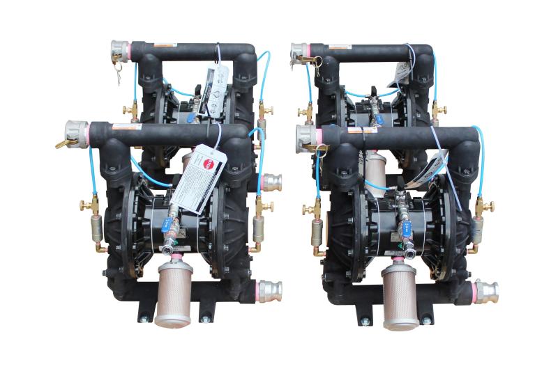 The first 4 of 30 Graco Air Operated Pump Systems modified with specific fittings for the Australian Defence Force.