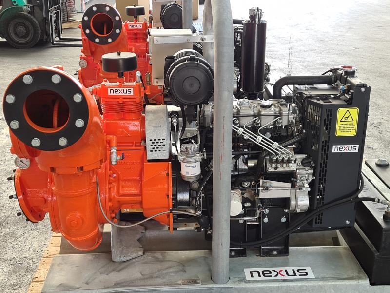 Nexus eight diesel-driven 6” dewatering pumps