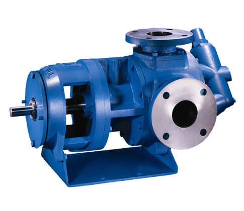 A blue gear pump