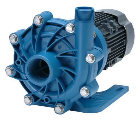 a blue magnetic drive pump