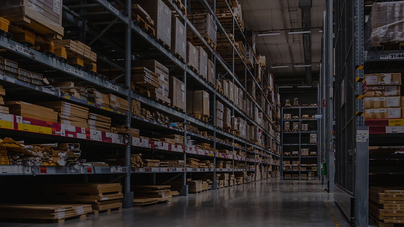 All Pumps warehouse aisle