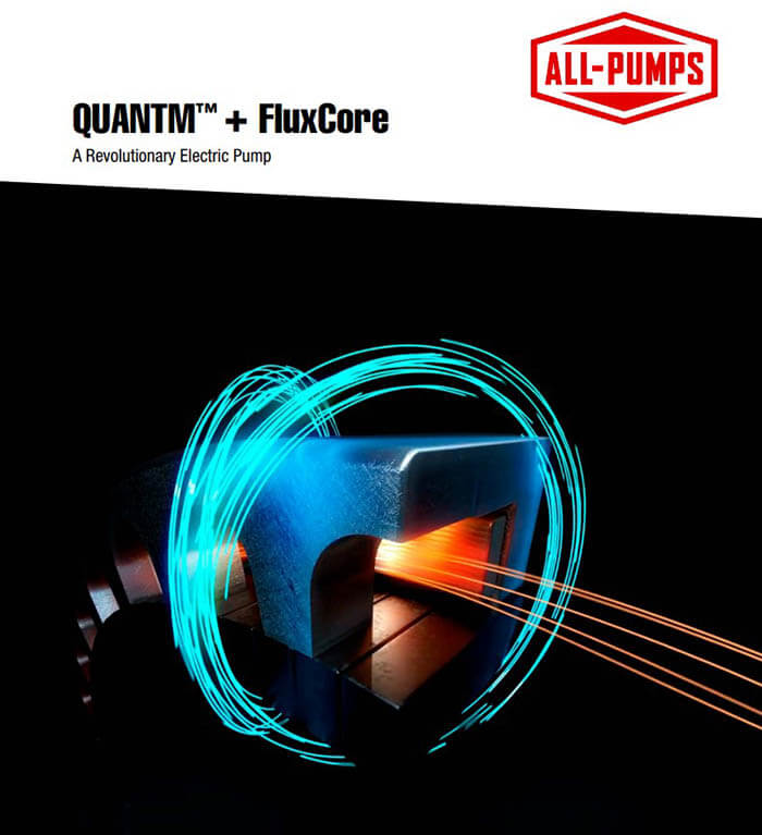 Fluxcore Graco Quantm Electric pump product brochure banner