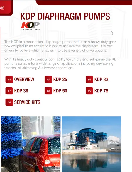KDP Diaphragm Pumps Brochure