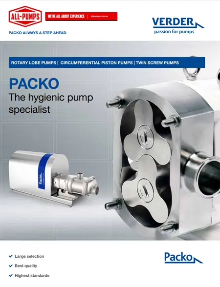 Packo Series Hygienic Pumps