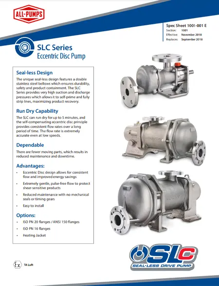 SLC Series Spec Sheet
