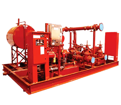 Fire pump is a part of the fire sprinkler system’s water supply.