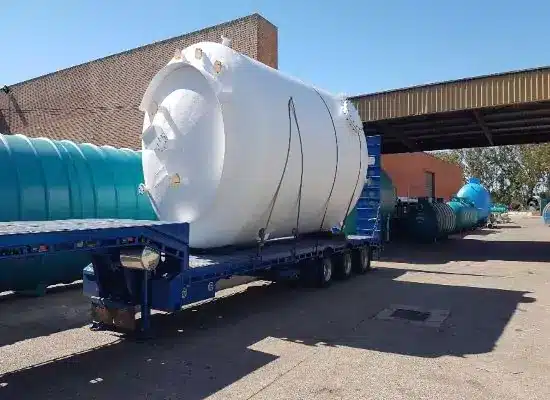 FRP tank for chemical storage (also known as FRP chemical storage vessel), is manufactured by filament winding process and designed to store high corrosive chemicals like acids, alkalis, alcohols, mineral oils and esters.