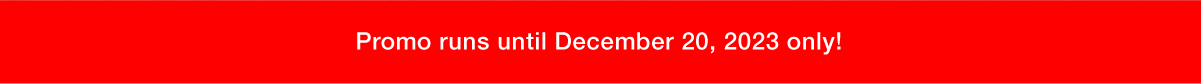 December promo run red banner