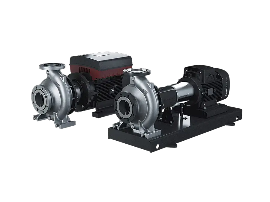 The Grundfos NBG(E) SuperVortex impeller pumps are end suction, close-coupled, single-stage centrifugal pumps.