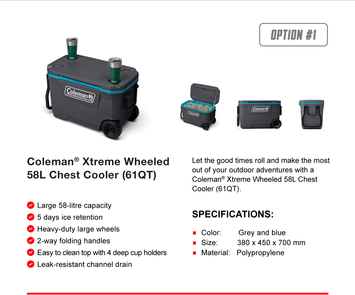 Unlock a world of rewards this month! Spend $10K on our products and choose between the spacious Milwaukee Packout Large Tool Box for your tools or the Coleman Xtreme Wheeled 58L Chest Cooler for your outdoor adventures. Don't miss out on this fantastic opportunity!