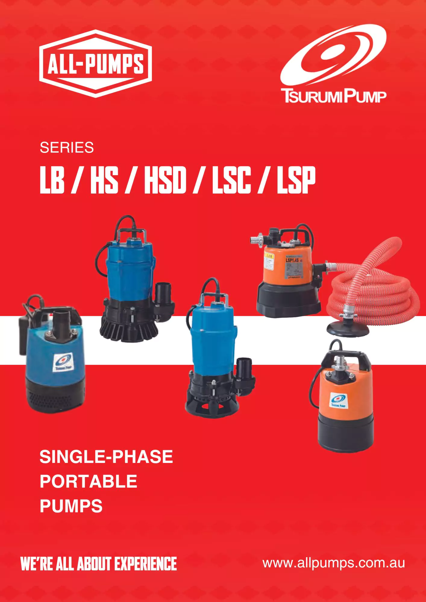 tsurumi-single-phase-portable-pumps-front