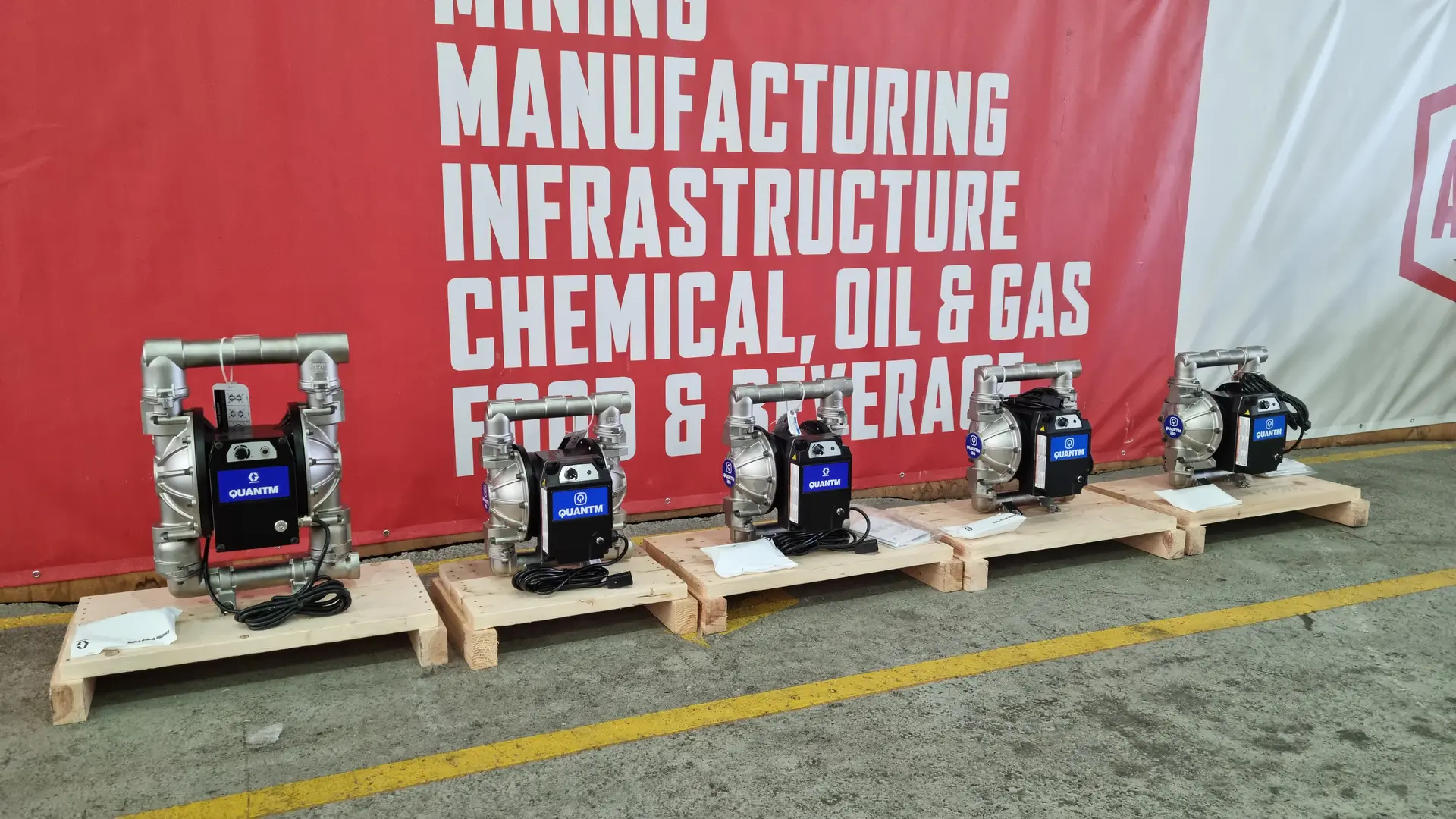 All-Pumps provided a packaging customer with Graco QUANTM EODD pumps to handle chemicals in their packaging process.