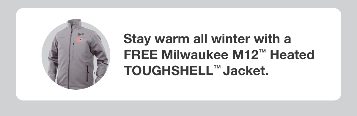 Warm up this winter! Score a free heated Milwaukee Jacket when you spend $10K + GST on our products this June 2024!