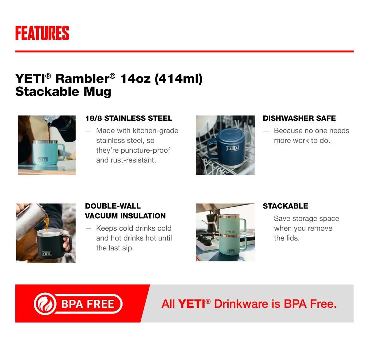 October 2024 Promo: YETI® Rambler® Insulated Mug