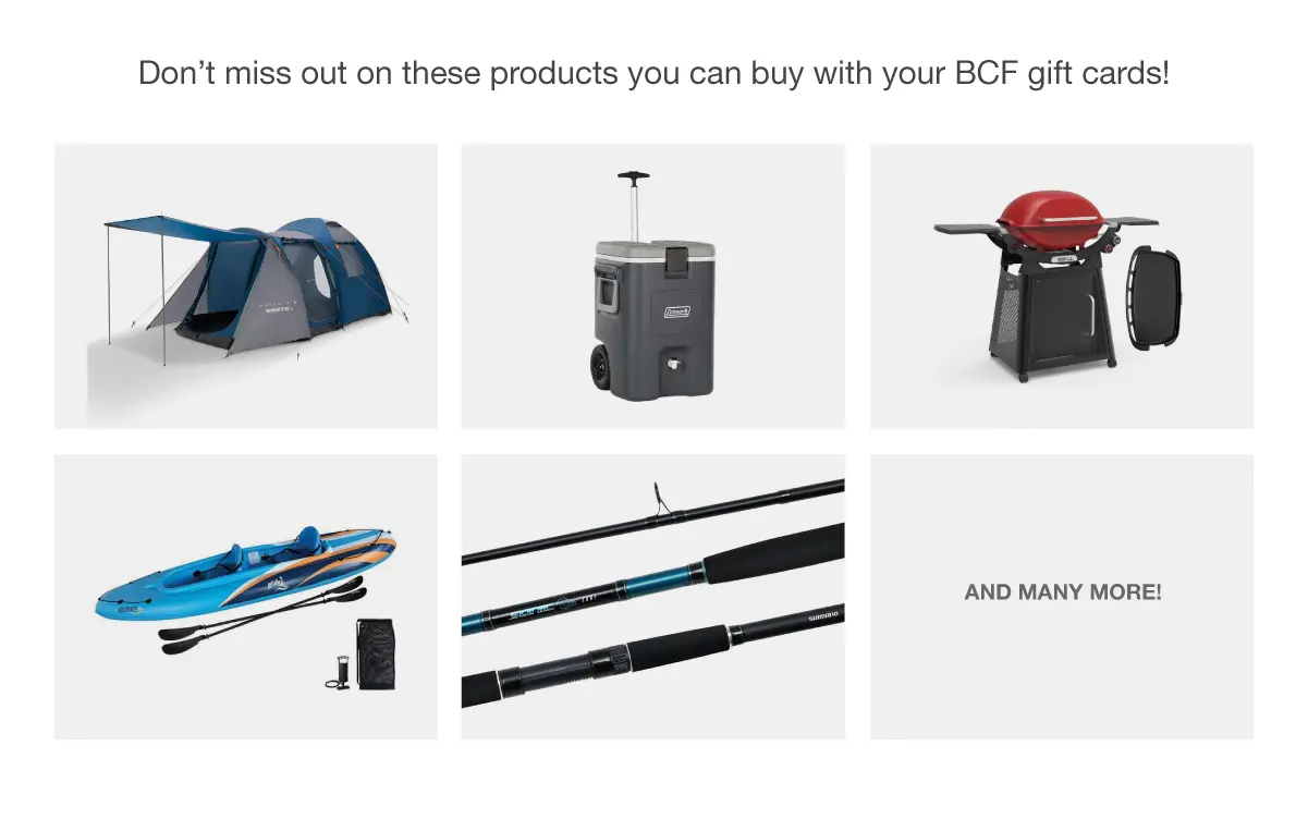 Bonus YETI® Insulated Mug or BCF Gift Card Options
