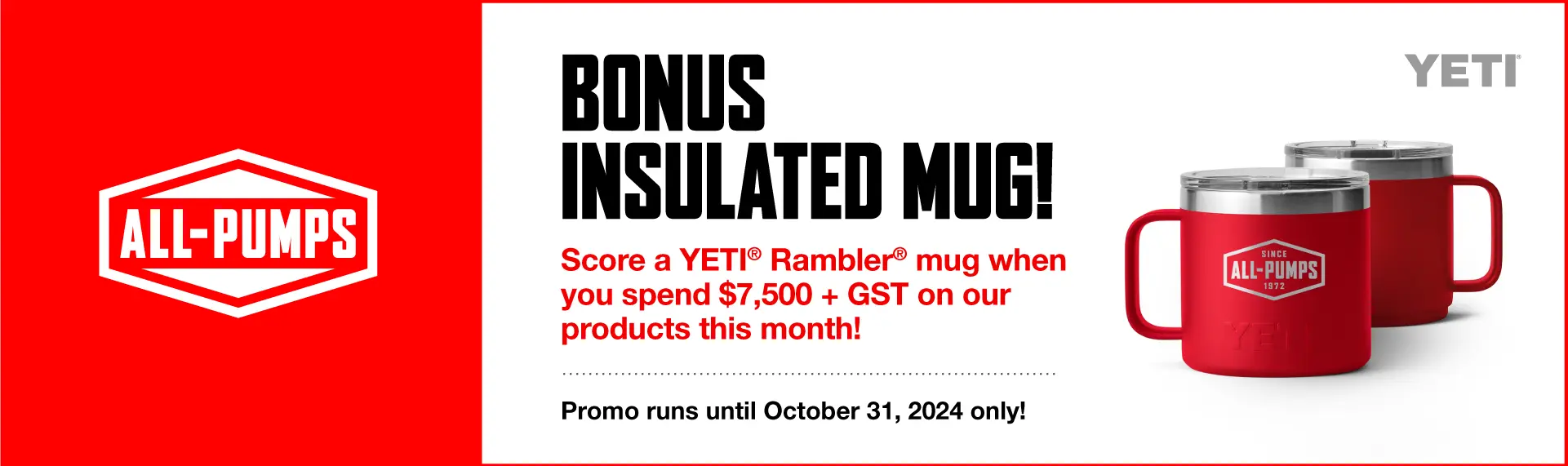 October 2024 Promo: YETI® Rambler® Insulated Mug