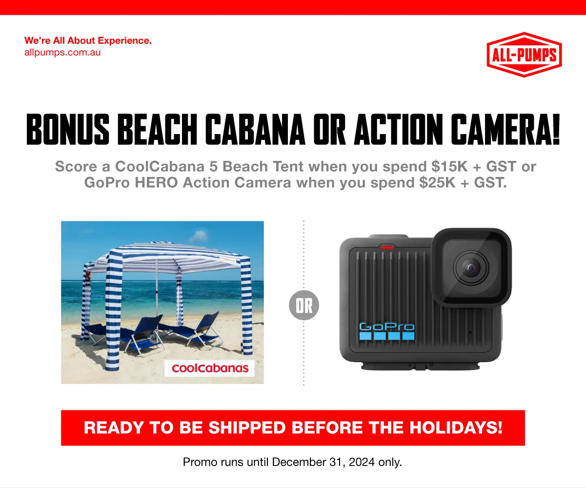 December 2024 Promo: Bonus Beach Cabana or Action Camera