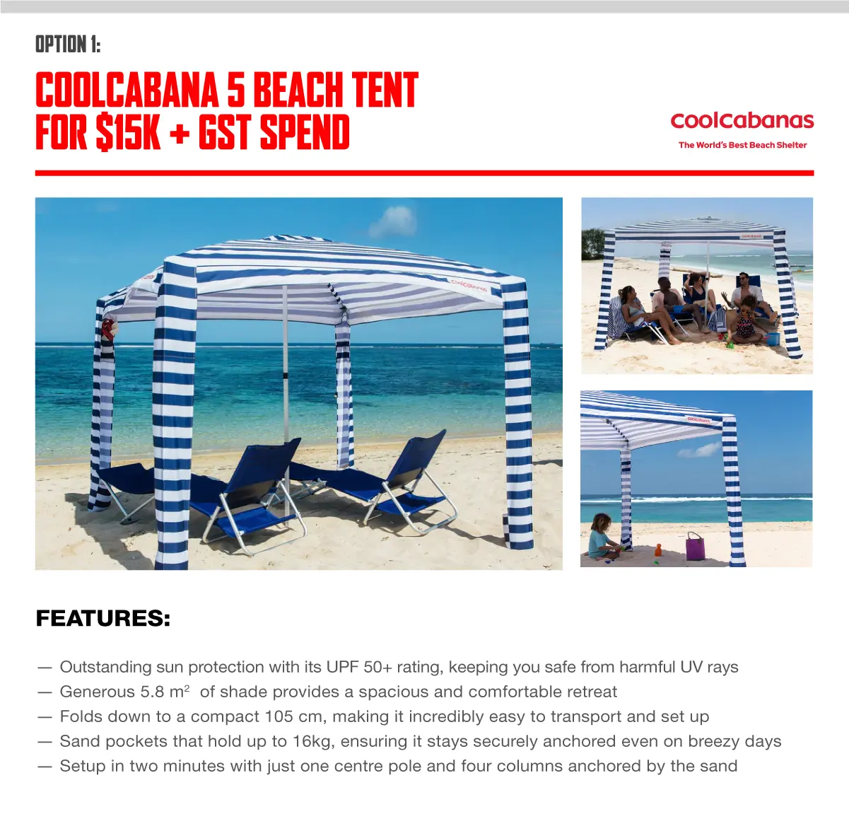 December 2024 Promo: Bonus Beach Cabana or Action Camera