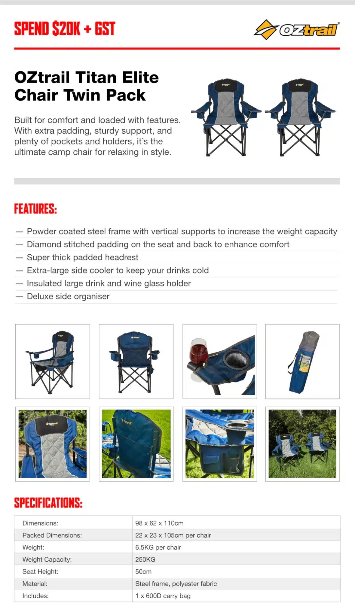 Score a FREE Yeti, Solo Stove, or OzTrail Chair with Purchase