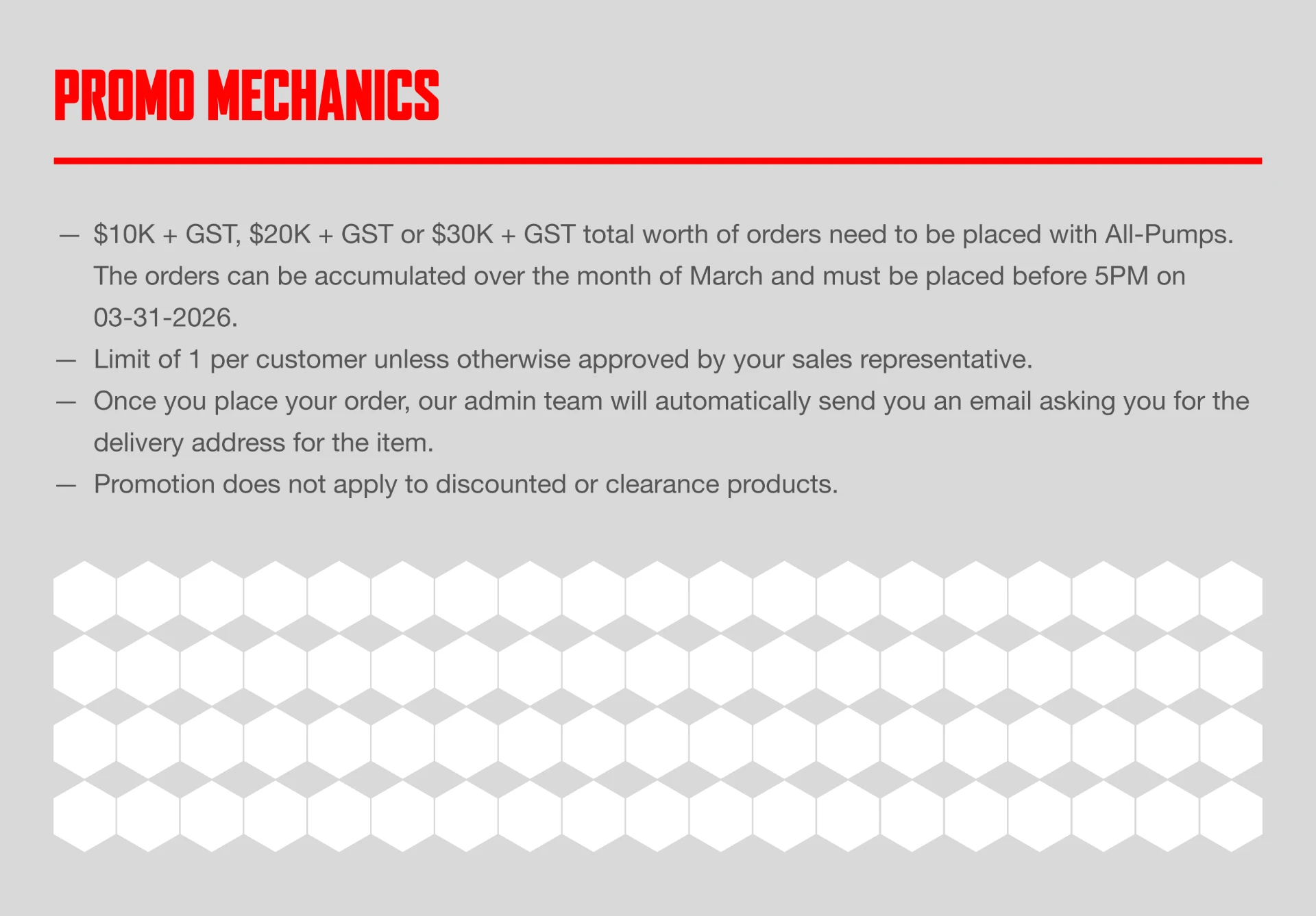 MARCH Promo 2026 - 06-mechanics