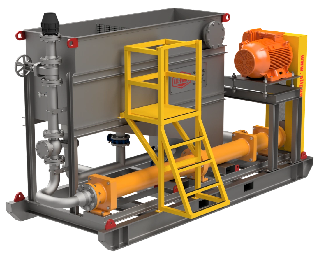 CEMO Pumps skid-mounted dewatering and slurry pumping solution for industrial and mining applications.