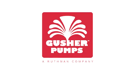 Gusher Pumps logo.