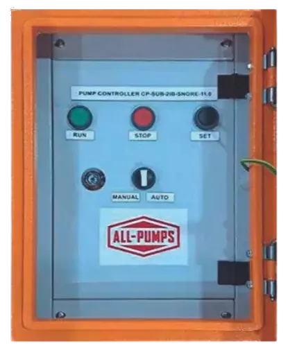 All-Pumps has a wide range of control panels for single and three-phase submersible pumps, protecting your pump and motor from too low or high voltage and malfunctioning.