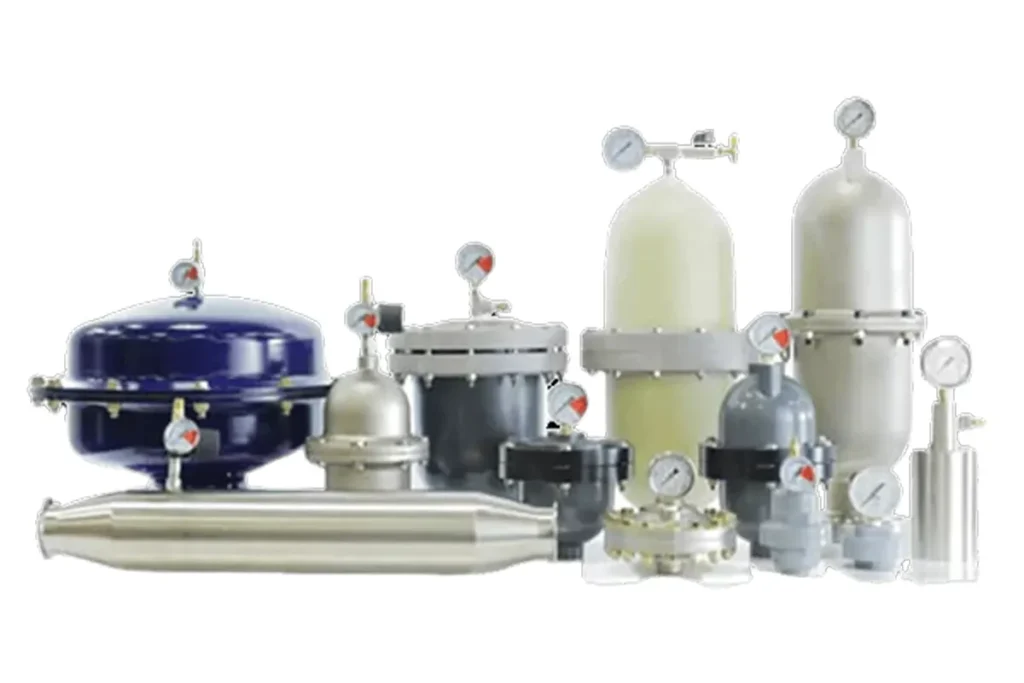 Group of industrial vessels and components