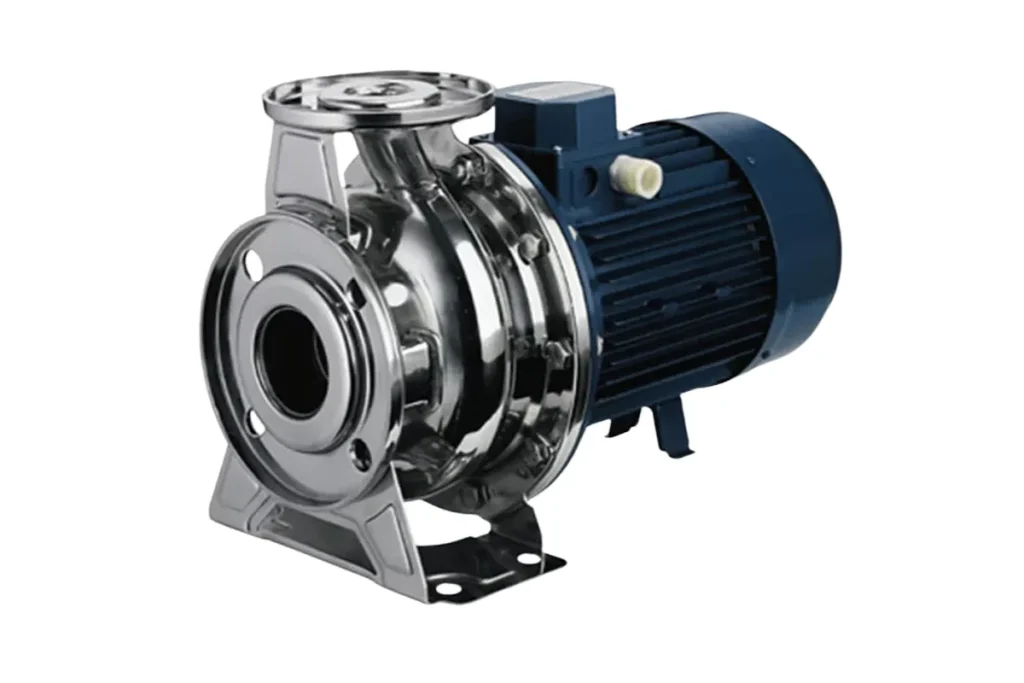 Ebara metal pump coupled to a dark electric motor