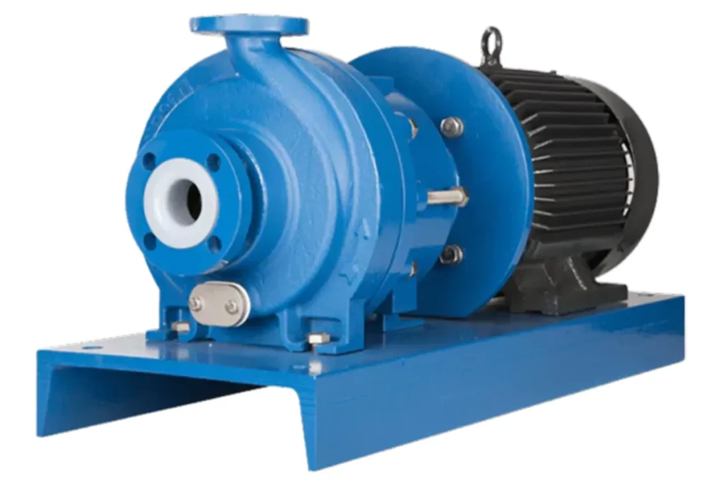 Finish Thompson blue pump and black electric motor