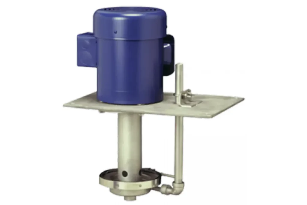 Finish Thompson vertical pump with blue motor