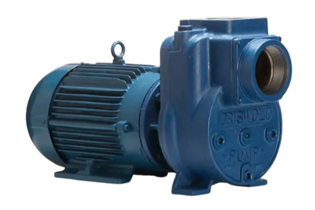 Griswold blue electric motor and pump