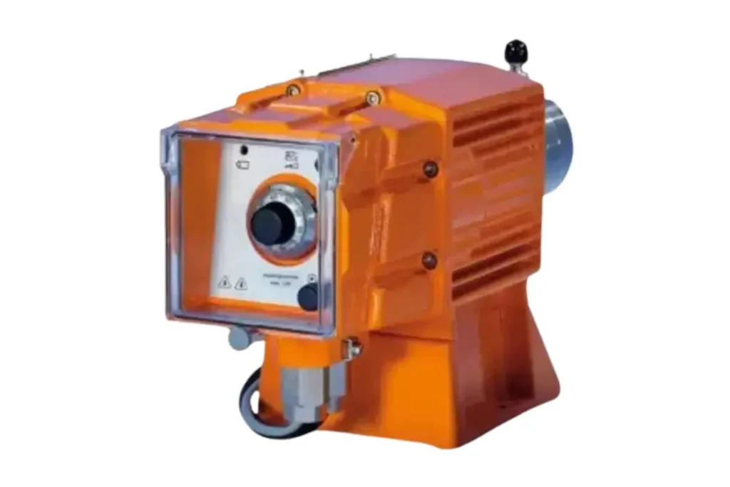 Orange Prominent control unit with a circular display