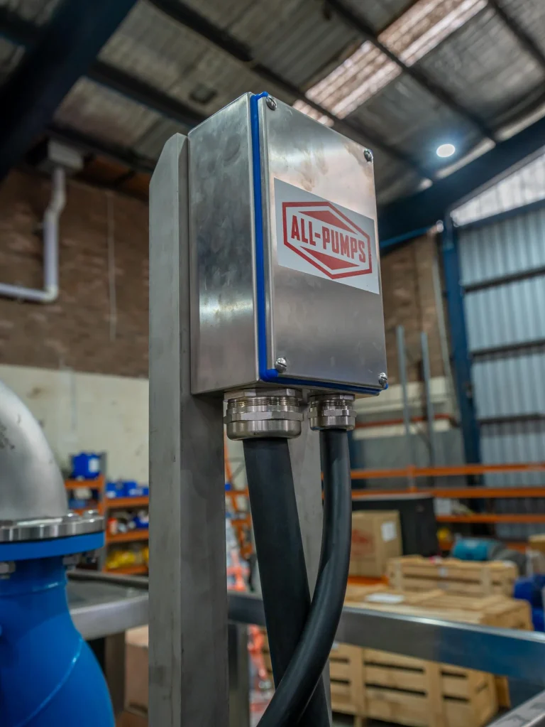 Custom-built Tsurumi LH pump for dewatering
