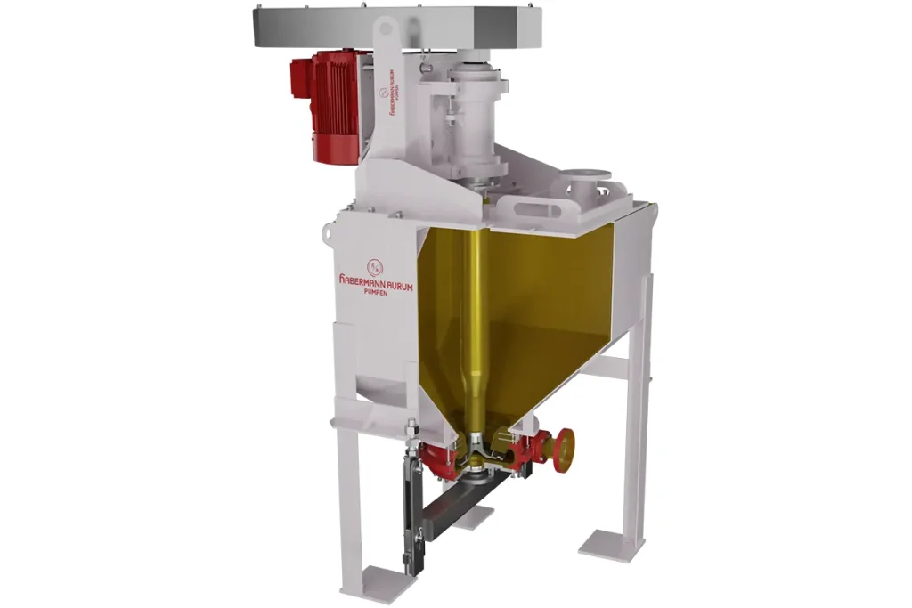 Cutaway view of a vertical Habermann N pump