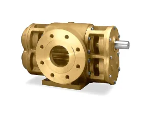 Pentair Aurora gold-coloured pump body with a projecting shaft