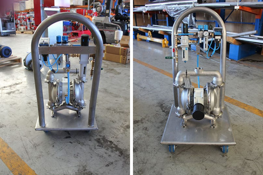 Wilden P4 Stainless AODD Pump Back