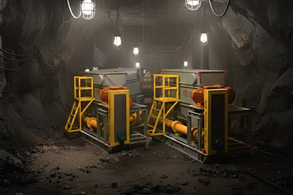 CEMO industrial equipment inside a dark work area