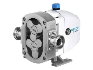Packo metal pump housing with blue top fitting