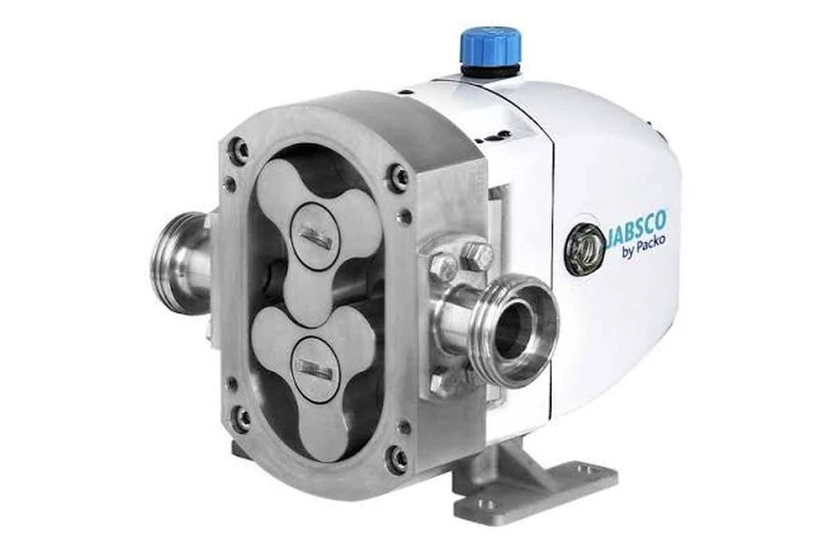 Packo metal pump housing with blue top fitting